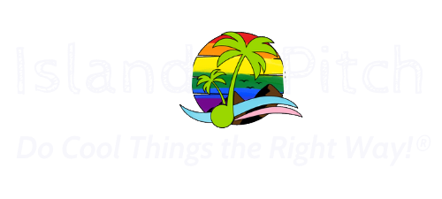 Island Pitch Tagline Logo