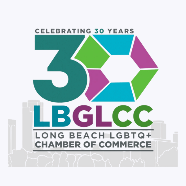 Long Beach LGBTQ Chamber of Commerce 30 year logo